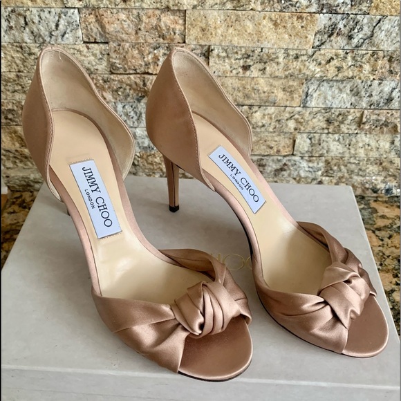 Jimmy Choo Light Gold Sandals - Picture 4 of 6